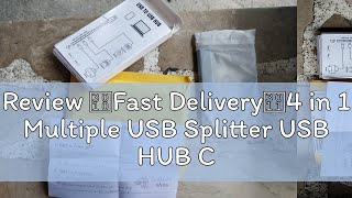 Review 【Fast Delivery】4 in 1 Multiple USB Splitter USB HUB Converter 4 Ports USB 30 Docking Statio [upl. by Brosine529]