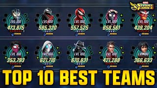 TOP 10 TEAMS  MAY 2024  MARVEL Strike Force [upl. by Ertnom]