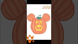 Mickey Mouse Jack o lantern drawn by me [upl. by Matilde261]