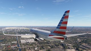 Boeing 737800 American Airlines approach into Miami Florida [upl. by Cinderella]