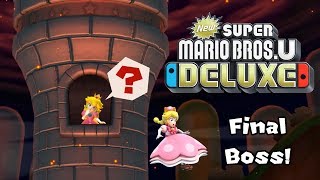 Peachette Final Boss Toadette  New Super Mario Bros U Deluxe [upl. by Eeraj]