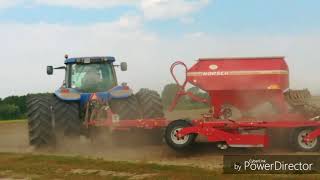 Wielkie sianie 2k18 Mega Akcja NEW HOLLAND TG 230 SIEWNIK HORSCH DC 6 [upl. by Gautier]