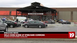 Deputy theft suspect run over outside Steelyard Commons Home Depot [upl. by Speroni]