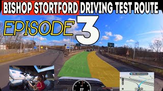 BISHOP STORTFORD DRIVING TEST ROUTEEP3  WITH COMMENTARY drivingtestvideo ojkenny [upl. by Ahsakal]