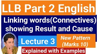 LLB Part 2 English  Sequence Markers of Contrast  Lecture 3  New Paper Pattern 2024 [upl. by Tahp]