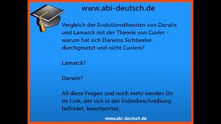 Vergleich von Evolutionstheorien Darwin und Lamarck mit Cuvier [upl. by Hedelman]