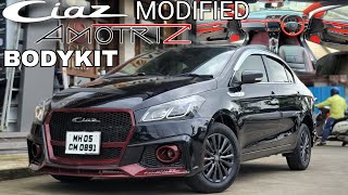 BLACK CIAZ MODIFIED WITH AMOTRIZ AUDI RS STYLE BODYKIT amp SPORTS INTERIOR 📞 98201 87037 [upl. by Karlow970]