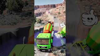 mixertruck truck pothole simulation shorts [upl. by Clere]