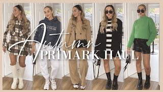 HUGE AUTUMN PRIMARK HAUL amp TRY ON  Autumn outfit inspo [upl. by Epotimet]