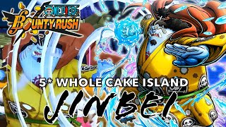 First Look  5 WHOLE CAKE ISLAND JINBEI SS League Gameplay  One Piece Bounty Rush [upl. by Vanhomrigh707]