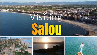 Visiting WALK amp FLY through SALOU  Costa Daurada Spain 🇪🇸  4K Tiny Tour 2023 [upl. by Nagiem]