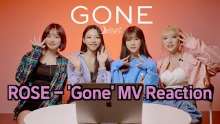 ROSÉ  Gone MV REACTION by Delight [upl. by Norod]