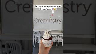 9 Liquid Nitrogen Chocolate Ice Cream at Creamistry Irving Texas irvingtx icecream [upl. by Ellesij12]