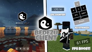 Bedezu Client  FPS Boost Mod Menu Custom Crosshair and More 120 MCPE [upl. by Ahsilram]