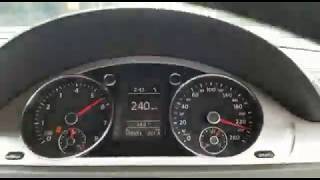 250KMH  Volkswagen Passat CC 20 2011 TSI Stage 1 Acceleration  100250kmh  270Hp [upl. by Kipton]