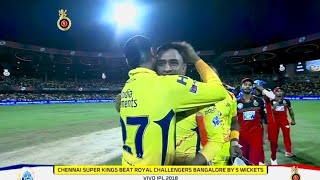 CSK vs RCB 2018 Highlights The MSD show at Chinnaswamy Stadium Leads CSK to their 5th Victory [upl. by Yedoc90]