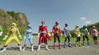 Zyuohger vs Gokaiger henshin and Roll Call  Super Sentai Content [upl. by Fougere]