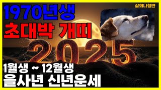 1970년생 2025년 개띠운세 개띠 2025년 신년 운세 완벽 정리 [upl. by Llewen]