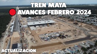 TREN MAYA🔴ACTUALIZACION A UNOS DIAS DE LA IGNAUGURACION PLAYA DEL CARMEN FEBRERO 2024 [upl. by Luapnoj]