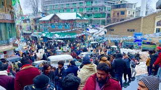 MURREE Today LIVE snowfalls GPO CHOWK Mall Road [upl. by Nawor]