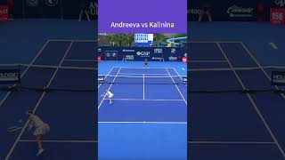 2024 MONTERREY Open R1 Andreeva vs Kalinina 61 64 wta tennis highlights [upl. by Tormoria]