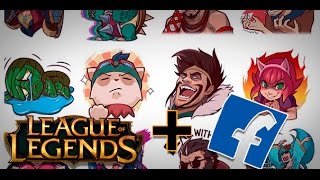 ¡LEAGUE OF LEGENDS EN TU FACEBOOK CON PEGATINAS [upl. by Meade]