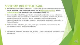 Las sociedades industrializadas PAGINA 66 CIENCIAS NATURALES [upl. by Asiil554]