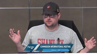 Fargo City Commission Informational Meeting  02012021 [upl. by Miller]