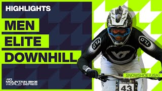 Snowshoe  Men Elite DHI Highlights  2023 UCI Mountain Bike World Cup [upl. by Avehs250]