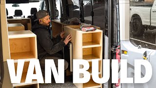 Ultimate Van Build  Mobile Office Custom Van Build Out Part One [upl. by Artenra]