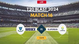 Glamorgan vs Sussex  South Group  Vitality T20 Blast [upl. by Lyontine643]