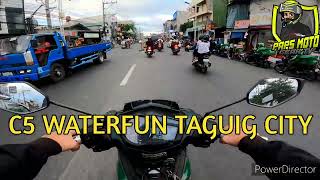 EXPLORING C5 WATERFUN TAGUIG CITY  Paps Moto Gear Tv [upl. by Fatsug]