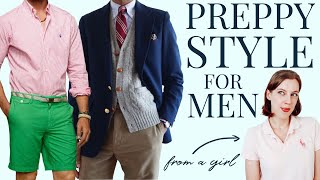 Mens Preppy Style Guide  Ivy League trad style mens fashion [upl. by Jimmie883]