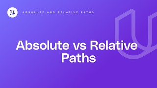 Absolute and Relative Paths [upl. by Cud]