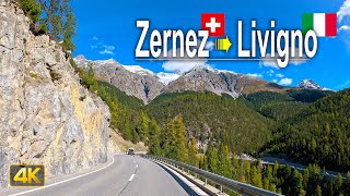 Scenic Drive through the Swiss amp Italian Alps from Zernez to Livigno [upl. by Ermengarde]