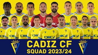 CÁDIZ CF Squad Season 202324  Cádiz CF  FootWorld [upl. by Burtis]