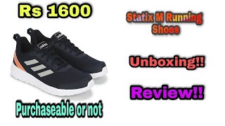 Adidas Statix M Running Shoes Unboxing and ReviewWorth Rs 1600Tech Beat [upl. by Kirchner837]