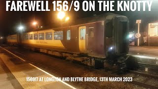 FAREWELL 1569 ON THE KNOTTY 156917 AT LONGTON amp BLYTHE BRIDGE 13323 [upl. by Aitital]