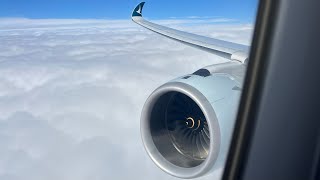 GREAT ENGINE SOUND Cathay Pacific A3501000 takeoff from Sydney Kingsford Smith Airport [upl. by Bale903]