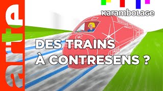 Les trains  Karambolage  ARTE [upl. by Nelubez]