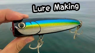 Making a Popper For Big Fish【Lure Making】 [upl. by Law]