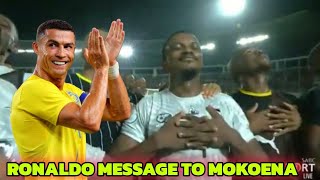 RONALDO RESPONDED TO MOKOENA AFTER HE DID RONALDO CELEBRATION [upl. by Wirth]