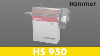 Hammer® HS 950  Kantenschleifmaschine  Felder Group [upl. by Izmar]