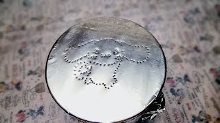 oddly satisfying ASMR  sanrio cinnamoroll kuromi aluminum foil painting viral trending asmr [upl. by Anned]