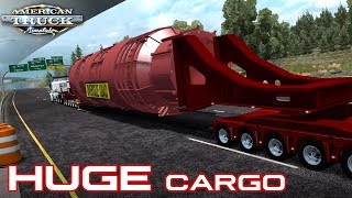 NEW HUGE OVERSIZE CARGO  DOLL VARIO 12 AXLE  AMERICAN TRUCK SIMULATOR [upl. by Nnylsaj]