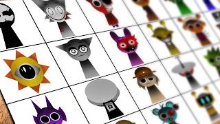 Drawing all Characters INCREDIBOX SPRUNKI HORROR Mode  How to draw INCREDIBOX SPRUNKI [upl. by Weber]