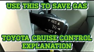 Toyota Camry  Cruise Control Explanation amp Demonstration [upl. by Yetti]