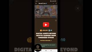 Digital Assets Beyond Crypto Earning from Tokenized Stocks memefi [upl. by Gonick]