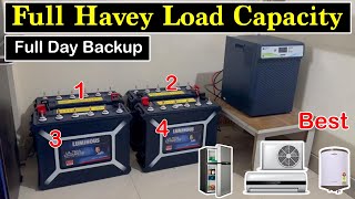 Best Heavy Load Inverter and Battery For Home amp Office  Luminous Inverter Battery For Home amp Shop [upl. by Alil]