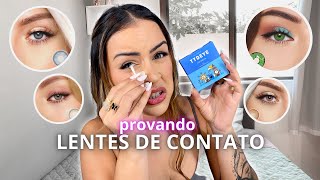 PROVANDO LENTES DE CONTATO QUE COMPREI NA INTERNET  Lentes da TTDEYE [upl. by Nnaitsirhc]